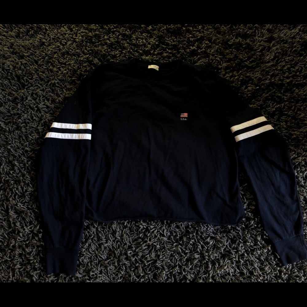 usa navy blue long sleeve